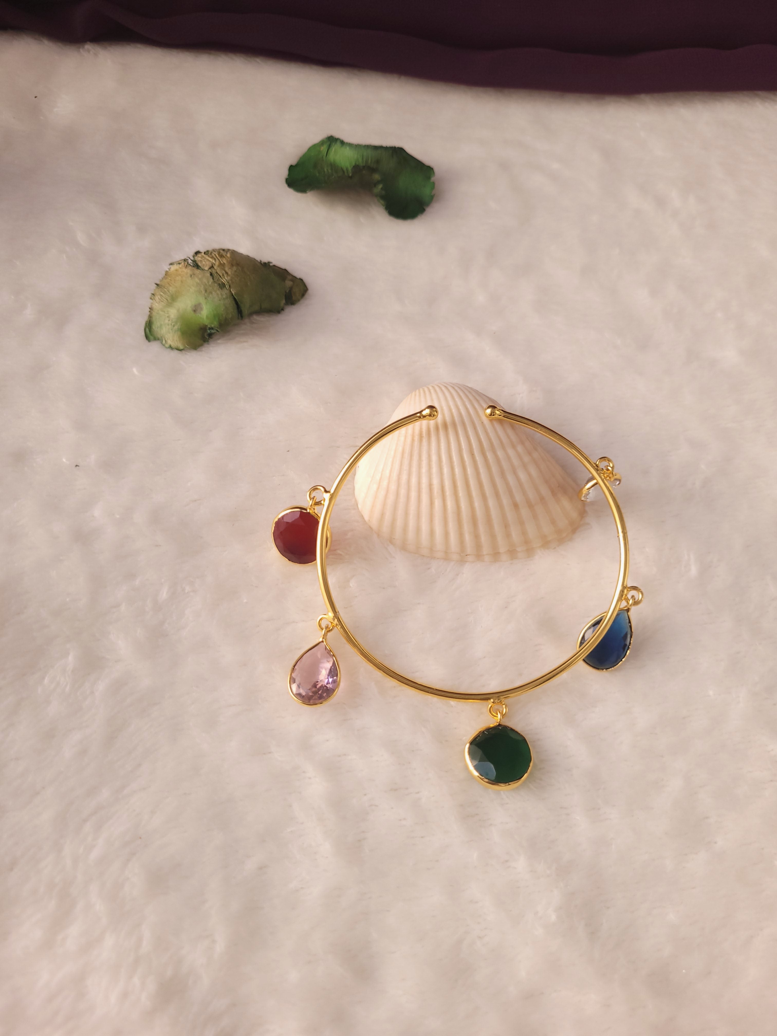 MITALI - HANGING MULTISTONE ADJUSTABLE BANGLES