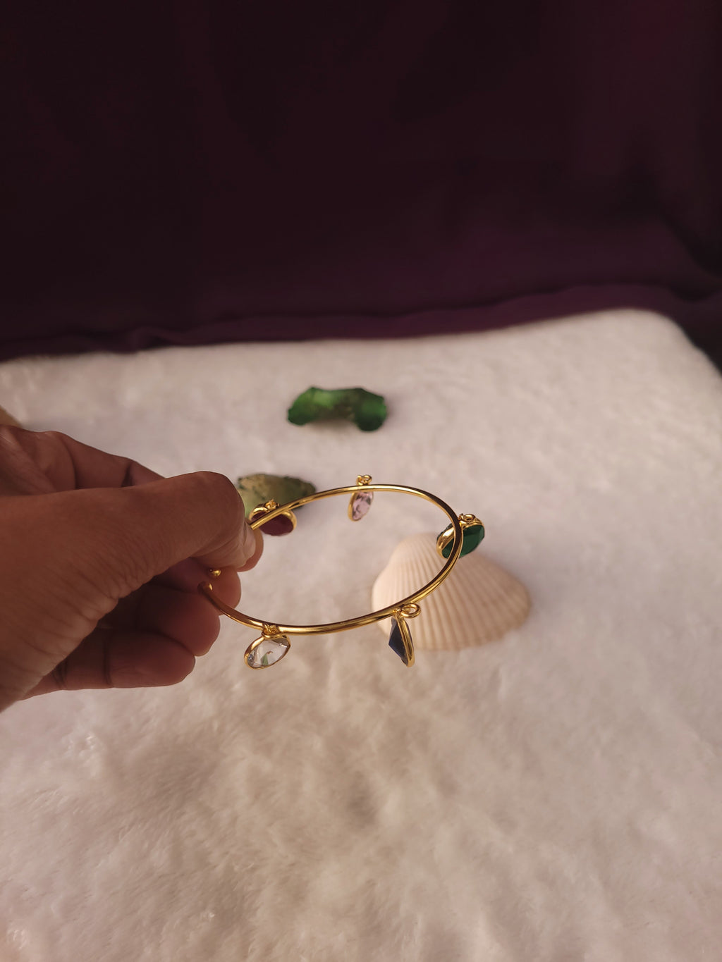 MITALI - HANGING MULTISTONE ADJUSTABLE BANGLES