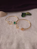 CORDIA - GOLDEN HEART STONE BANGLE