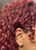 AMORA - HEART BARBELL KIND SMALL GOLDEN EARRINGS