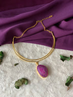 AIMY  - DYED QUARTZ DOUBLE LAYER NECKCUFF (HASLI)