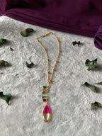 LILY - MULTISTONE HANGING PENDANT CHAIN NECKLACE