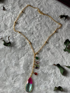 LILY - MULTISTONE HANGING PENDANT CHAIN NECKLACE