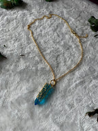 ZOE - SWIRL PENCIL PENDANT CHAIN NECKLACE
