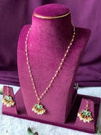 TAMARA - CLUSTER PEARLS LOTUS NECKLACE SET