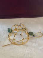 JHANVI - GOLDEN LEAF HAIR BUN
