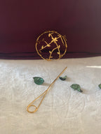 JHANVI - GOLDEN LEAF HAIR BUN