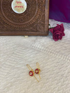 DIVARA - GOLDEN KUNDAN STONE EARCUFFS