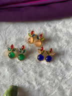 CHAMPA - COLOURFUL MULTISTONE BUD EARRINGS