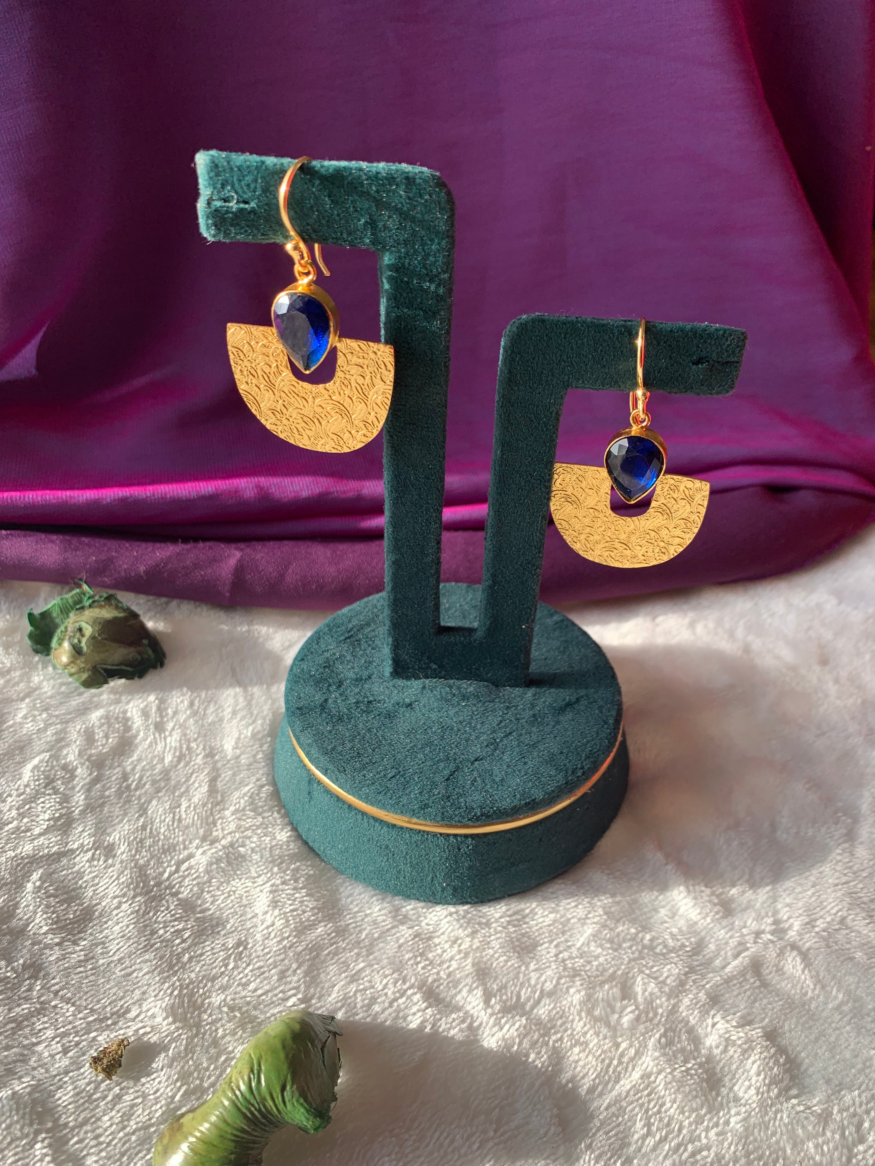 GITANJALI - SOLO STONE DANGLER EARRINGS