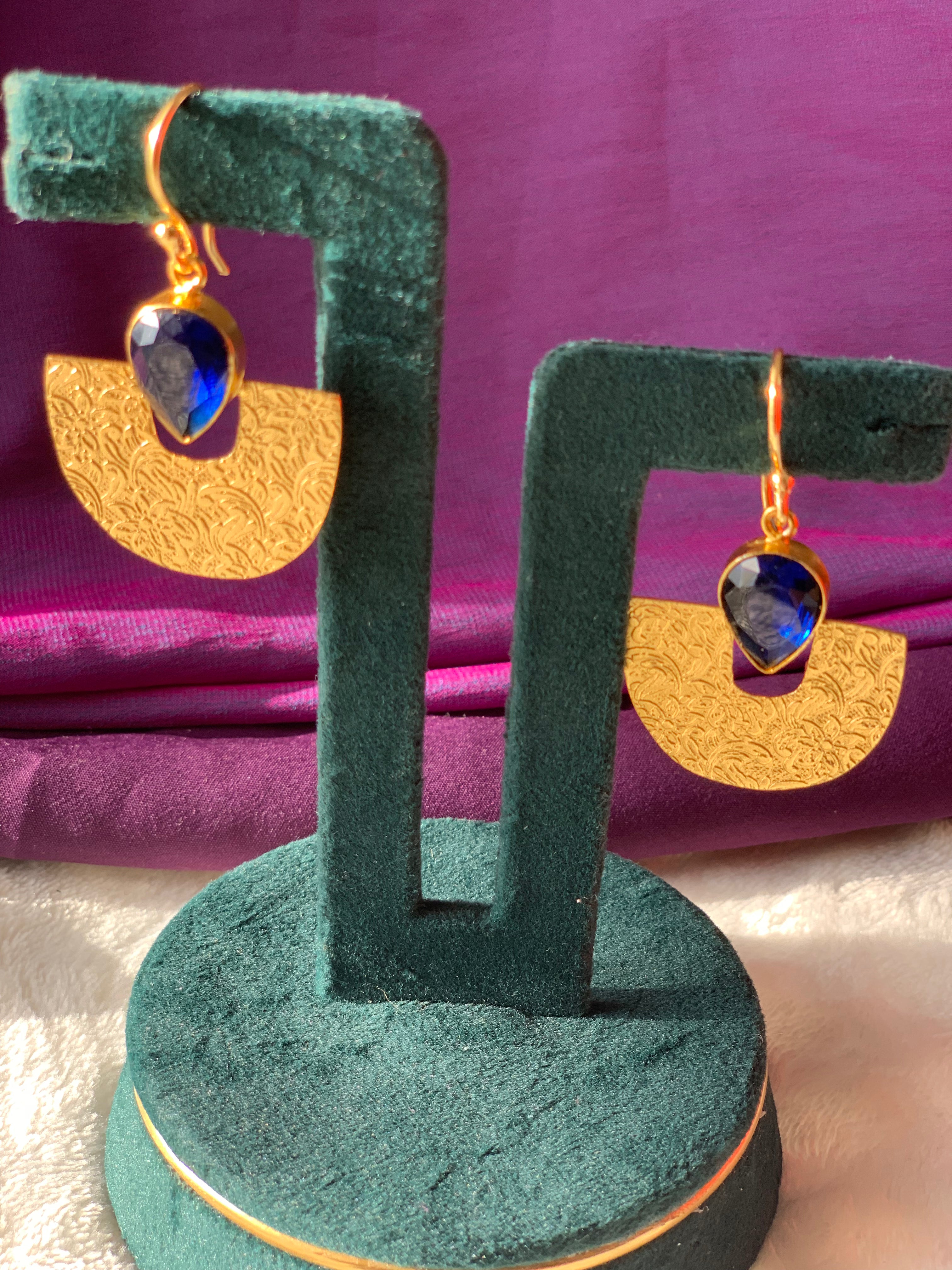 GITANJALI - SOLO STONE DANGLER EARRINGS