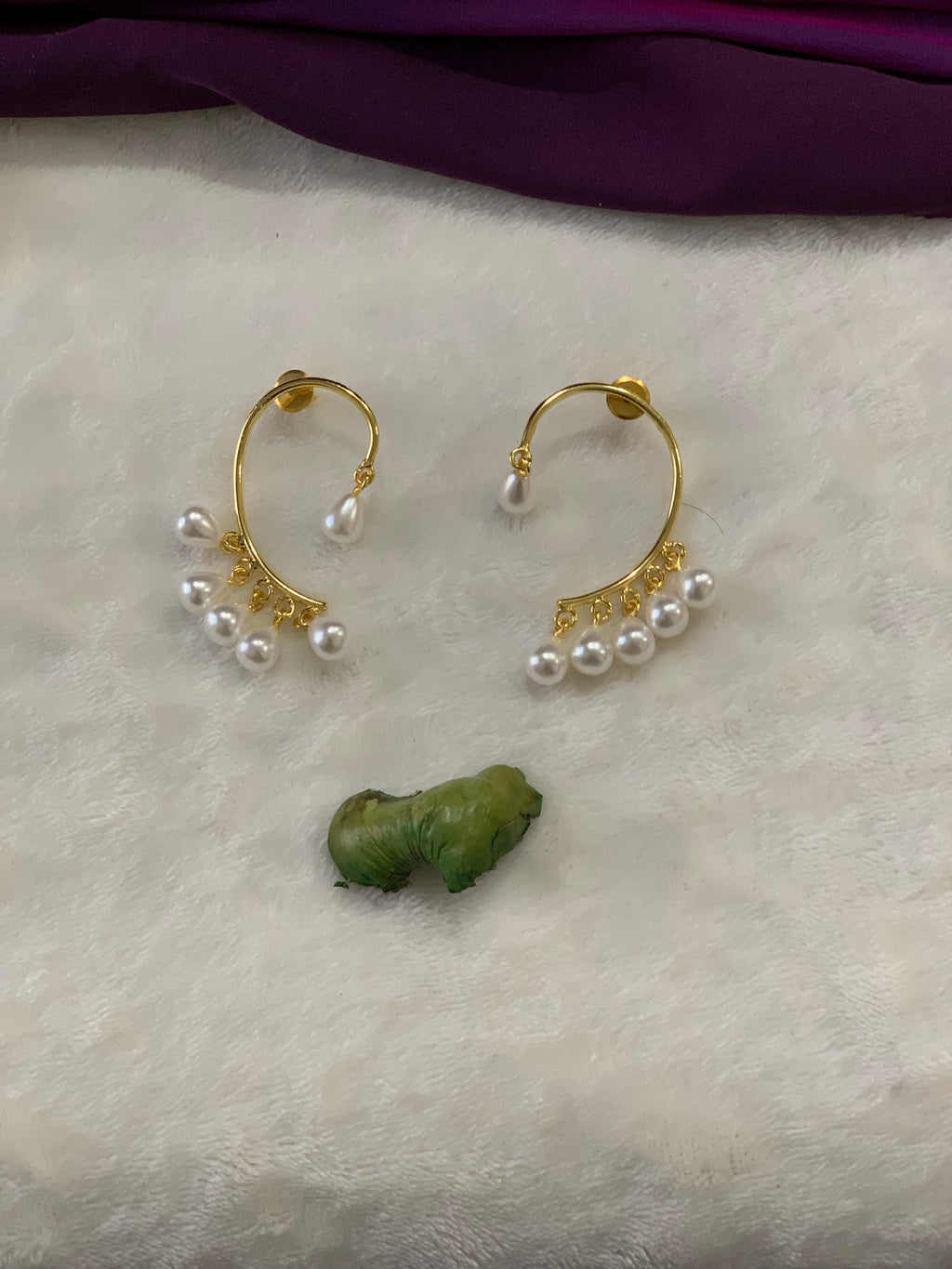 KAASHVI - HEXA PEARL DROP STUD EARRINGS