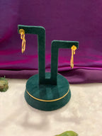 QALBI - GOLDEN CURVY STUD EARRINGS