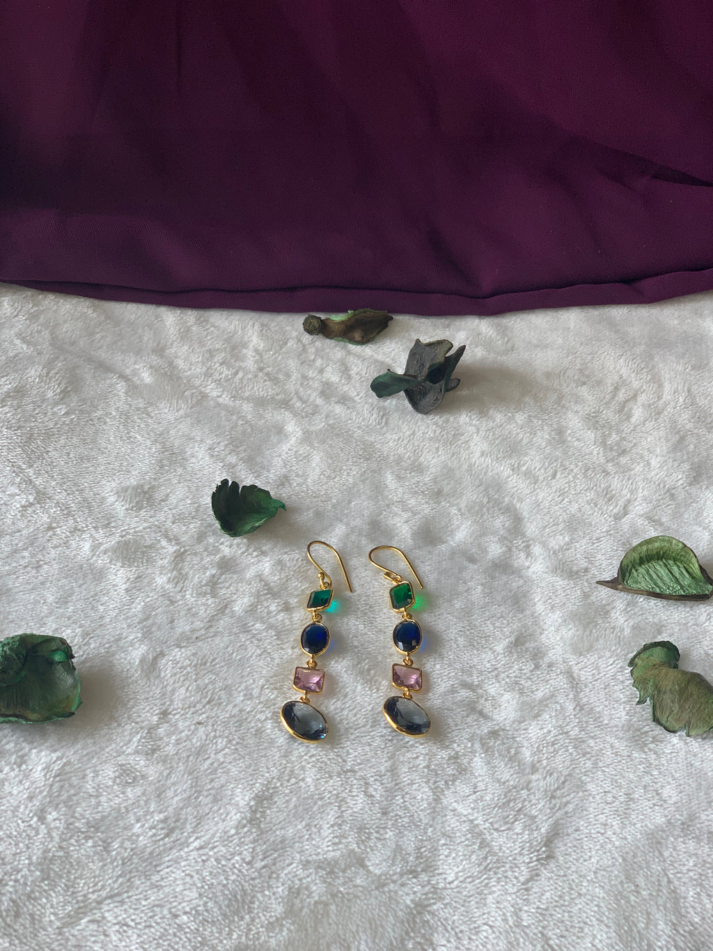 LOHITA - MULTISTONE MUTISHAPE DANGLER EARRINGS