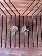 FLORA - MULTI LEAF STONE EARRINGS