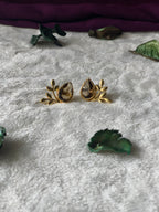 FLORA - MULTI LEAF STONE EARRINGS