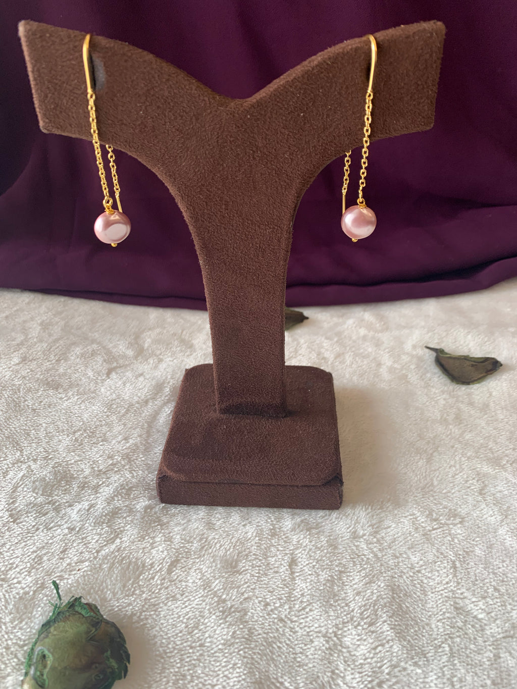 JUHI - COLOURFUL PEARL THREADER EARRINGS