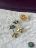 BRITTANY - TRIFLOWER MICRO PEARL PIERCED EARCUFFS