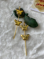 EMILEY- GOLDEN DUAL BUTTERFLY EARCUFFS