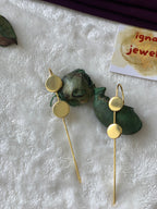 JODIE- GOLDEN DUAL CIRCLE EARCUFFS