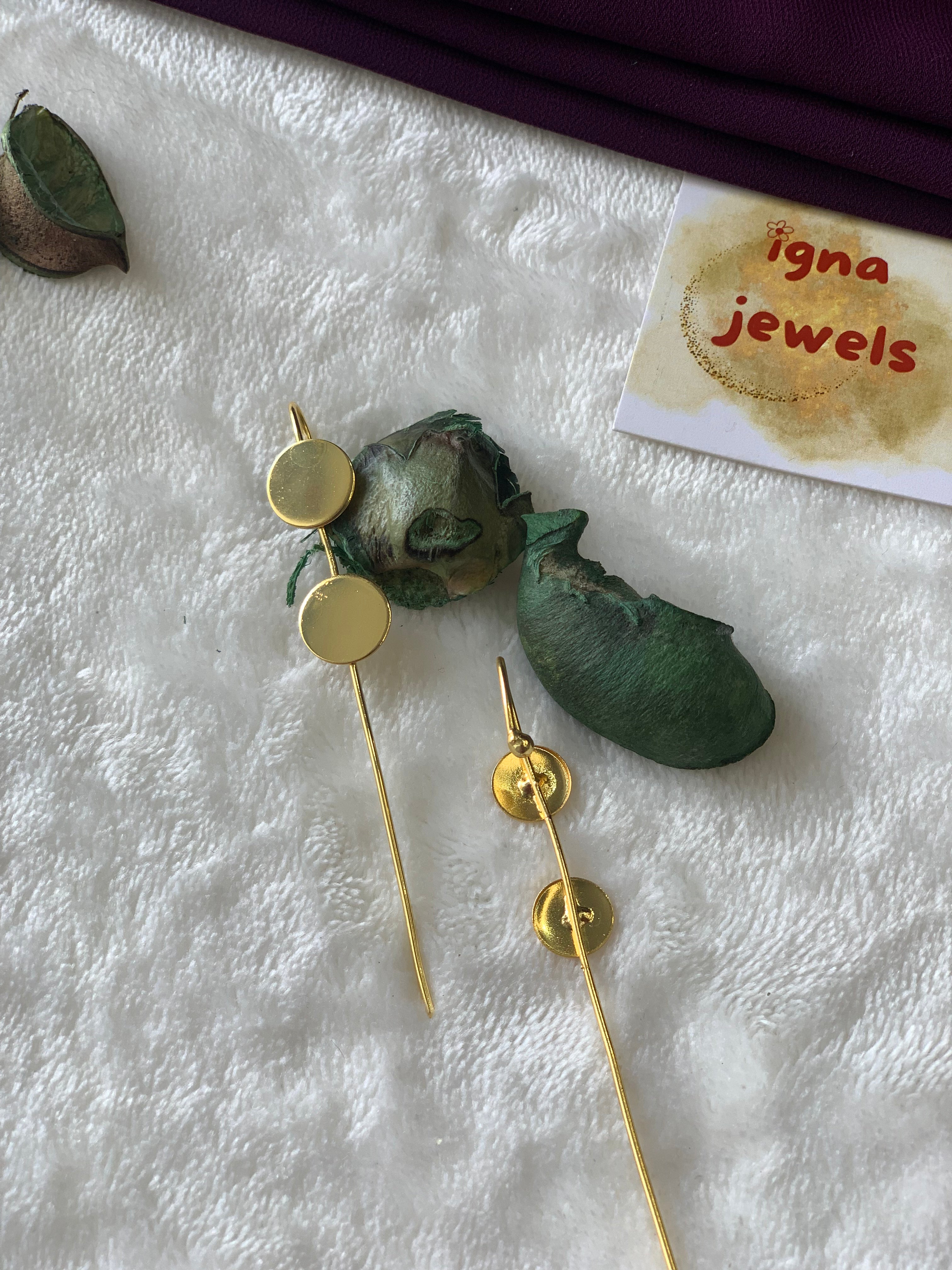 JODIE- GOLDEN DUAL CIRCLE EARCUFFS