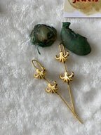 HELENA- GOLDEN DUAL PENTSPEAR EARCUFFS