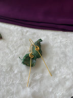 SANDRA- GOLDEN INVERSE NINE EARCUFFS