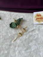 NATALIE- GOLDEN DUAL LARGE HALF MOON EAR CUFFS