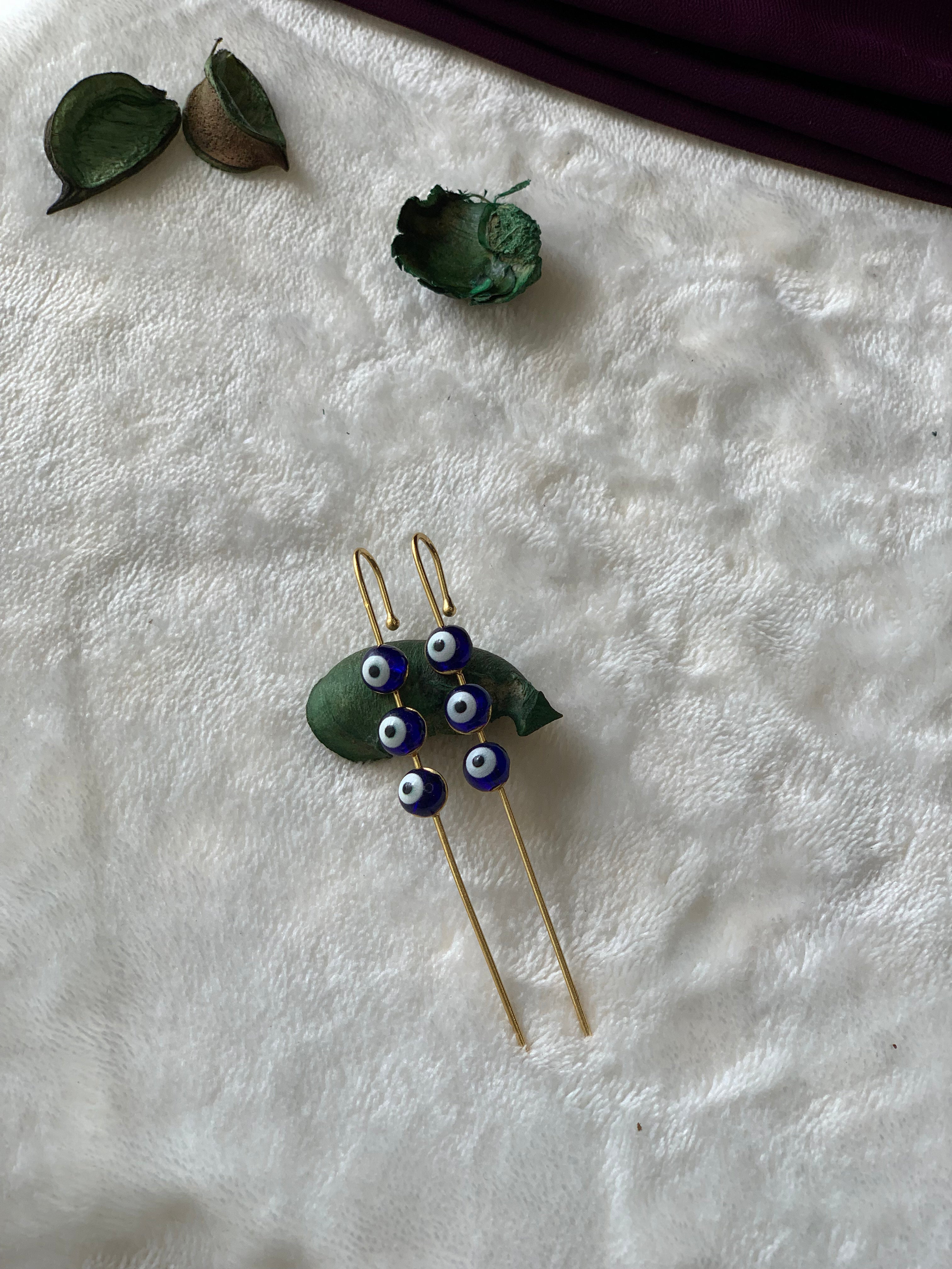 MARION- TRI EVIL EYE EARCUFFS