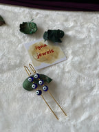 MARION- TRI EVIL EYE EARCUFFS