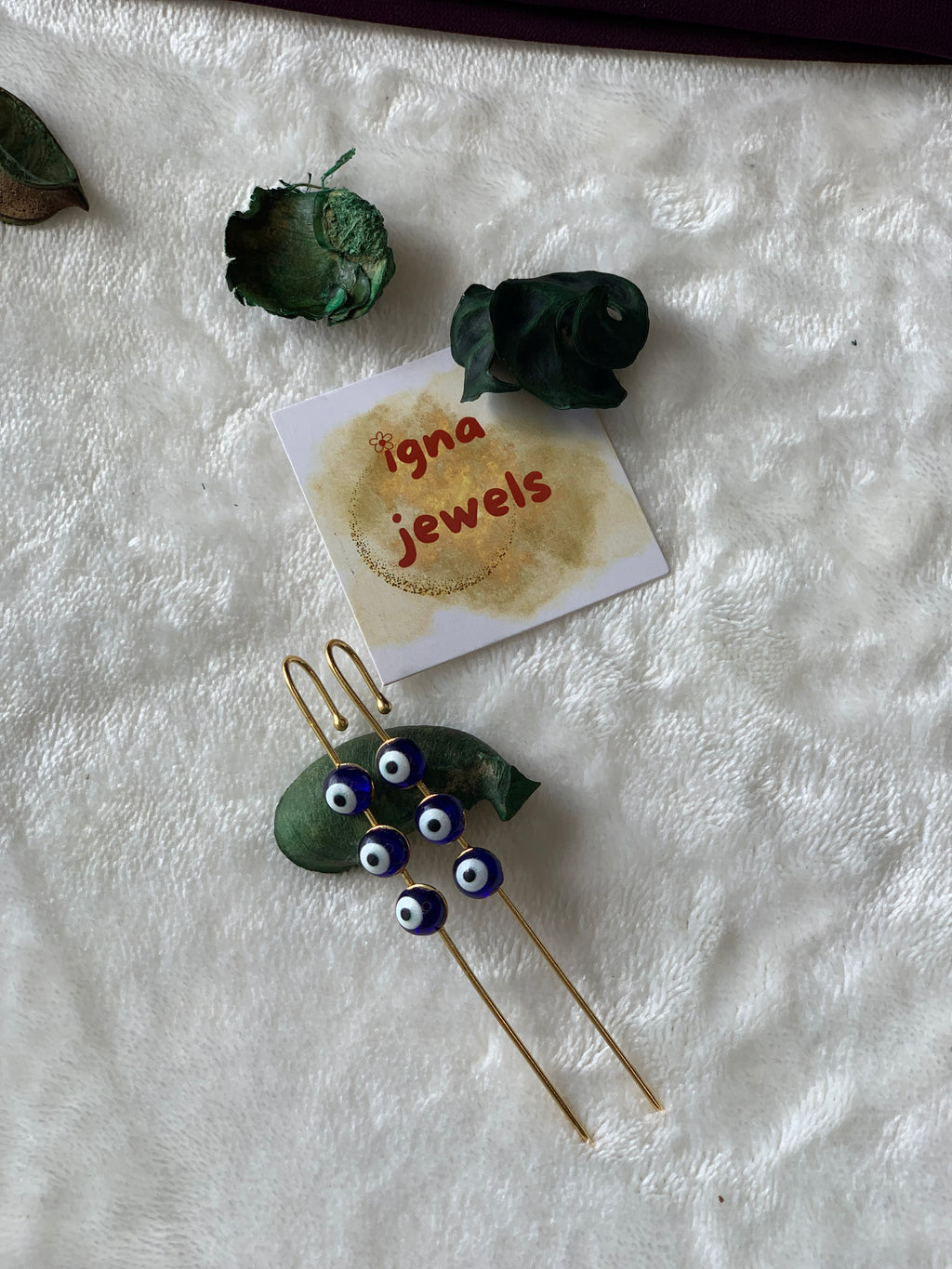 MARION- TRI EVIL EYE EARCUFFS