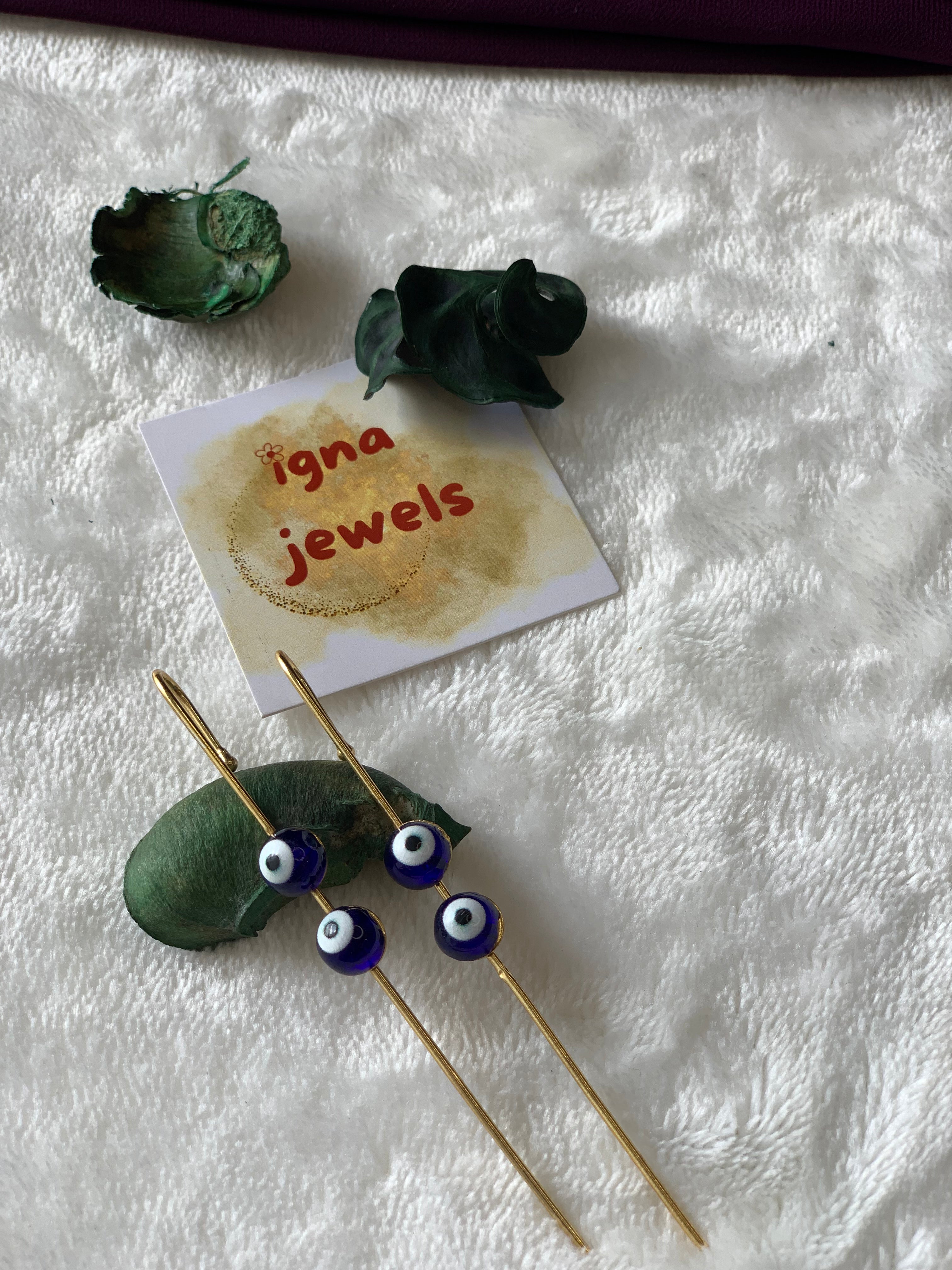 JAMIE- DUAL EVIL EYE EARCUFFS