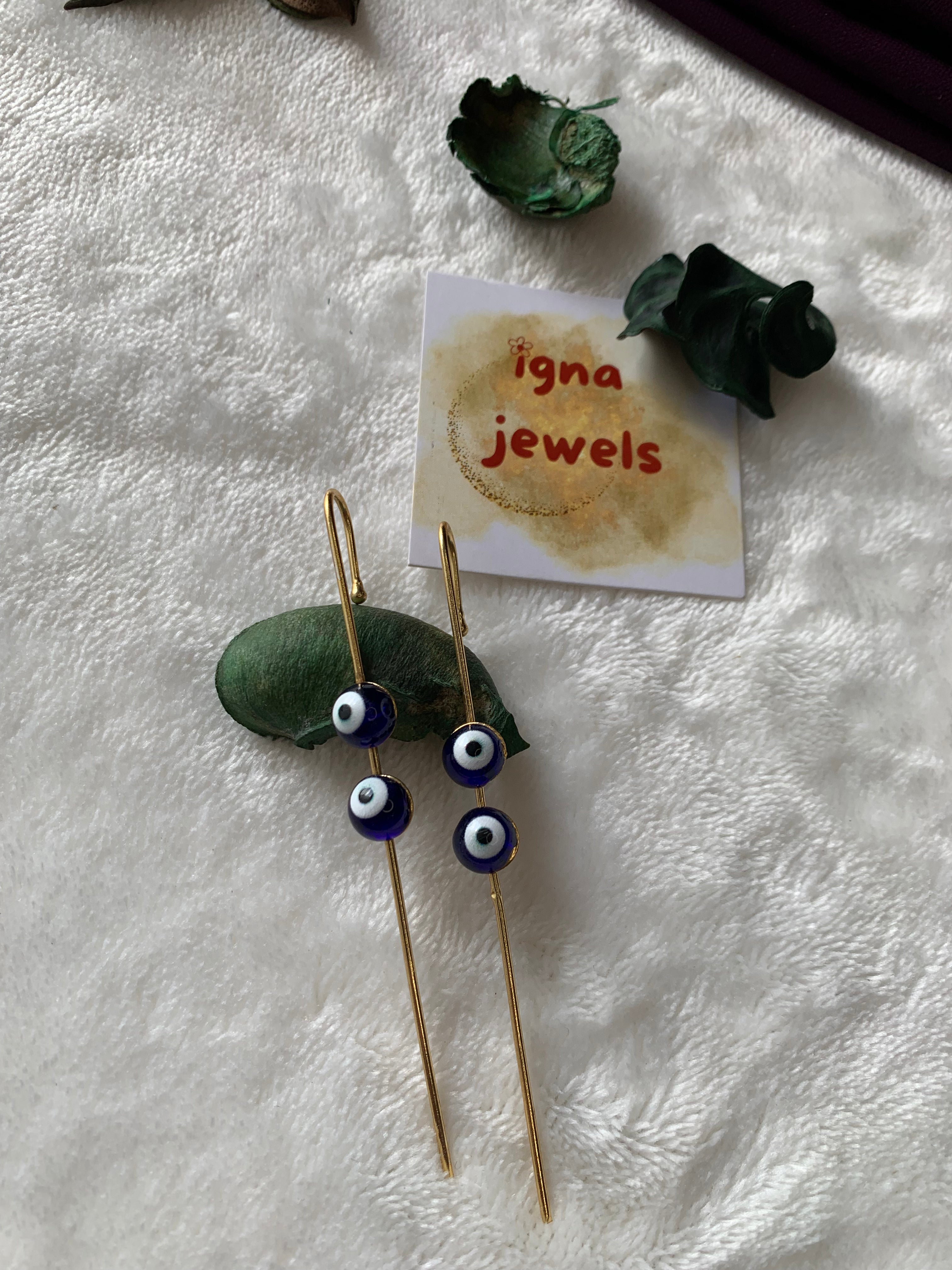 JAMIE- DUAL EVIL EYE EARCUFFS