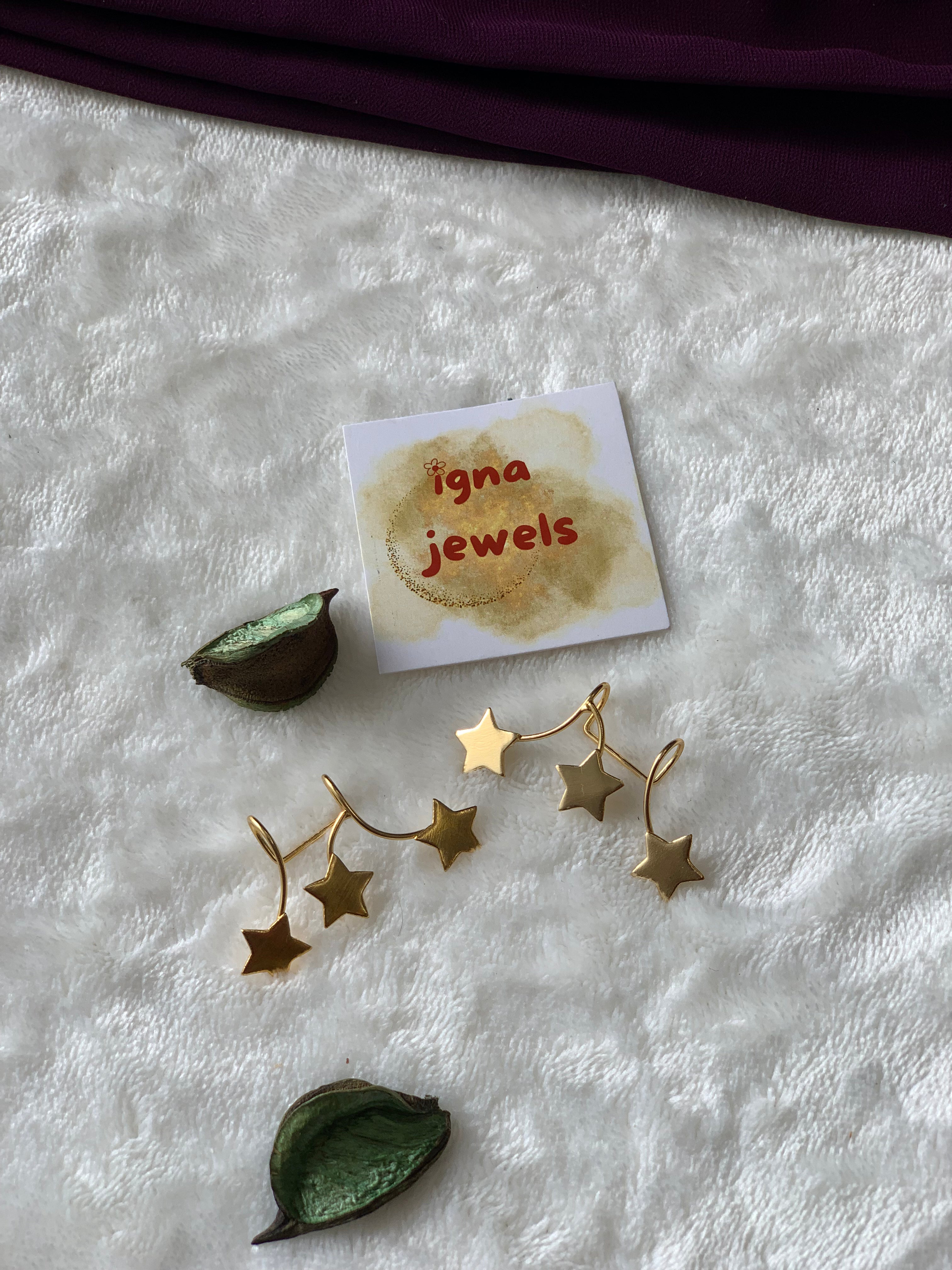 TILDA - GOLDEN STARS PRESS ON EARCUFFS