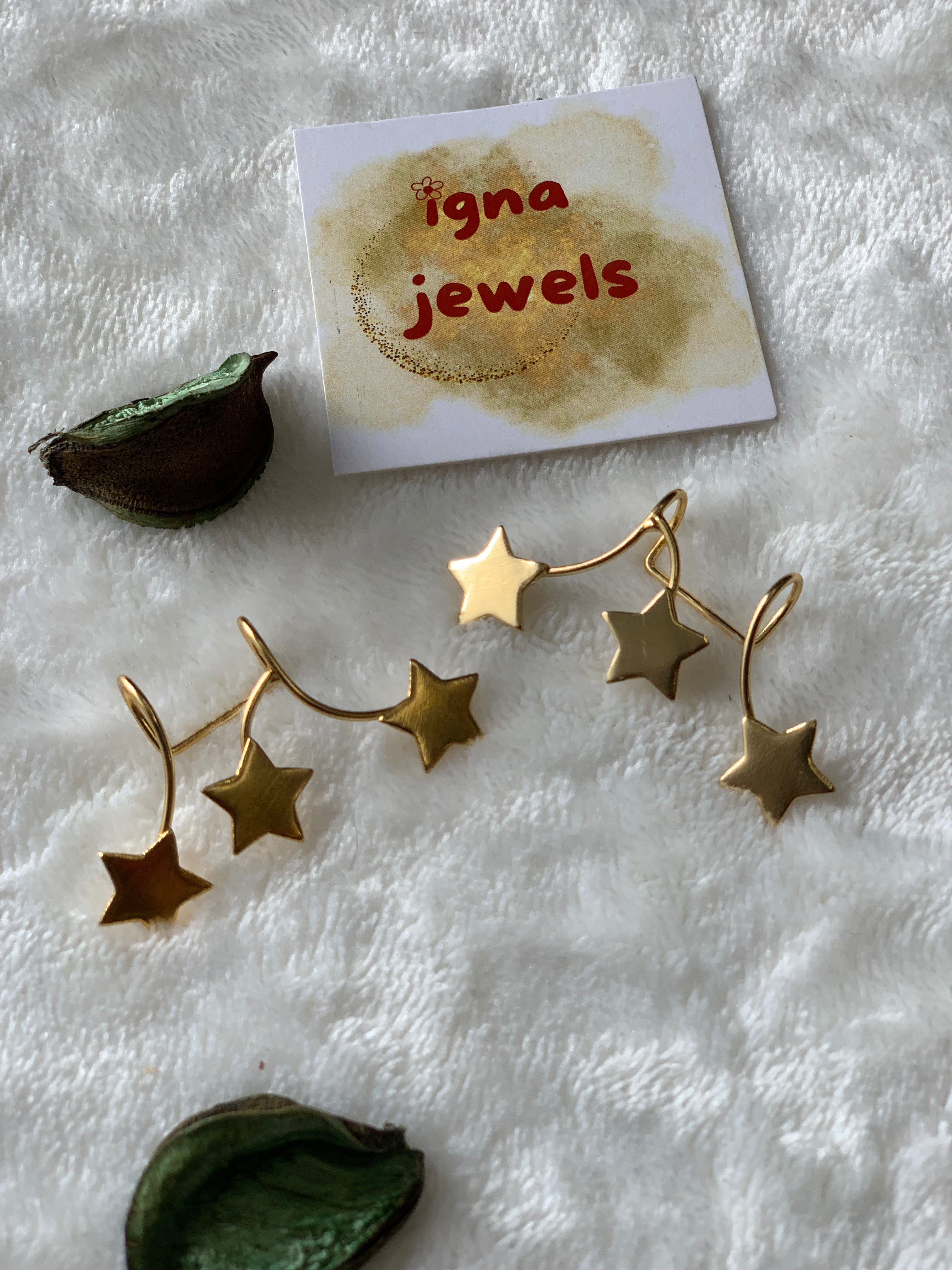 TILDA - GOLDEN STARS PRESS ON EARCUFFS