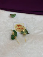 MONICA  -  GOLDEN DUAL SMALL FLOWER EARCUFFS