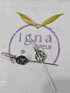 DEBRA - SILVER PLATED PEACOCK EAR CUFFS