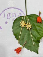 SEAN - GOLDEN SINGLE FLOWER EAR CUFFS