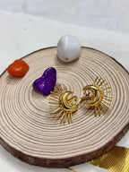 ALLY - GOLDEN SUN STAR MOON BUGADI PRESS ON EAR CUFFS