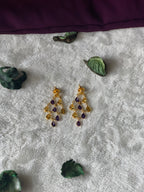 COLORPLAY - MULTICOLOR SHINY STONE DANGLER EARRINGS